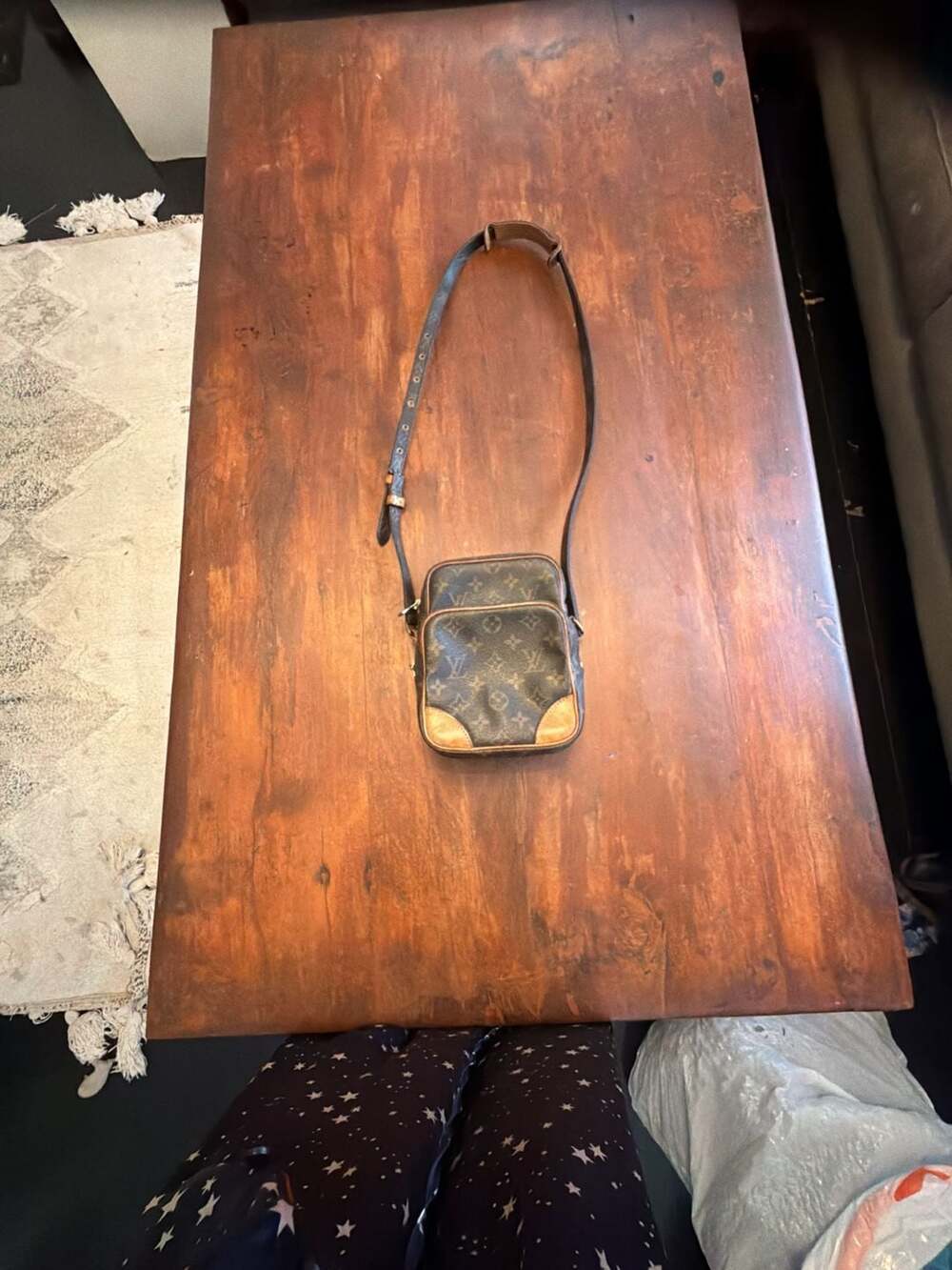 Vintage Louis Vuitton Amazon Monogram Canvas Crossbody Bag